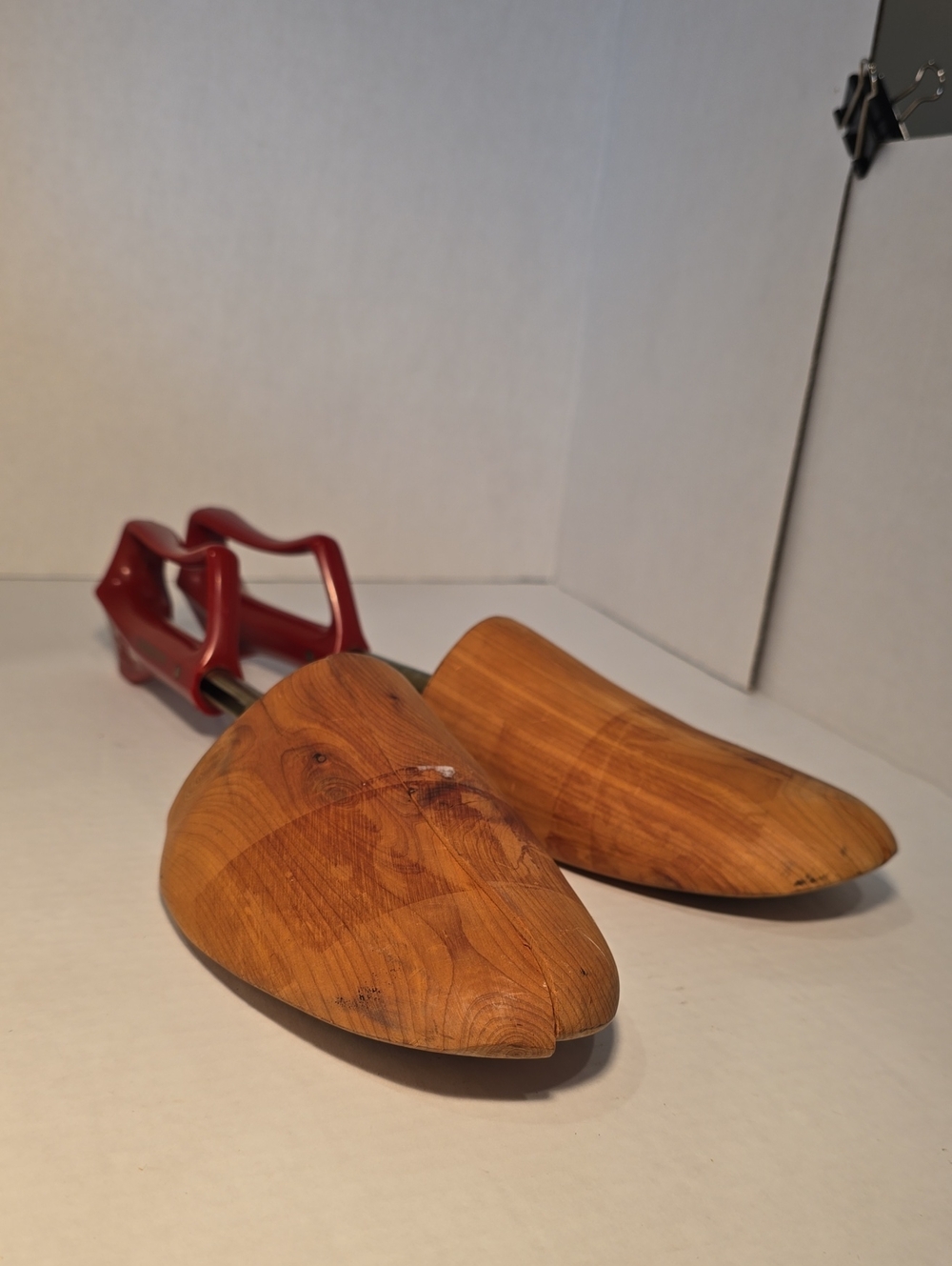 Wooden Florsheim Shoe Trees with Red Handles - Men Shoe Care